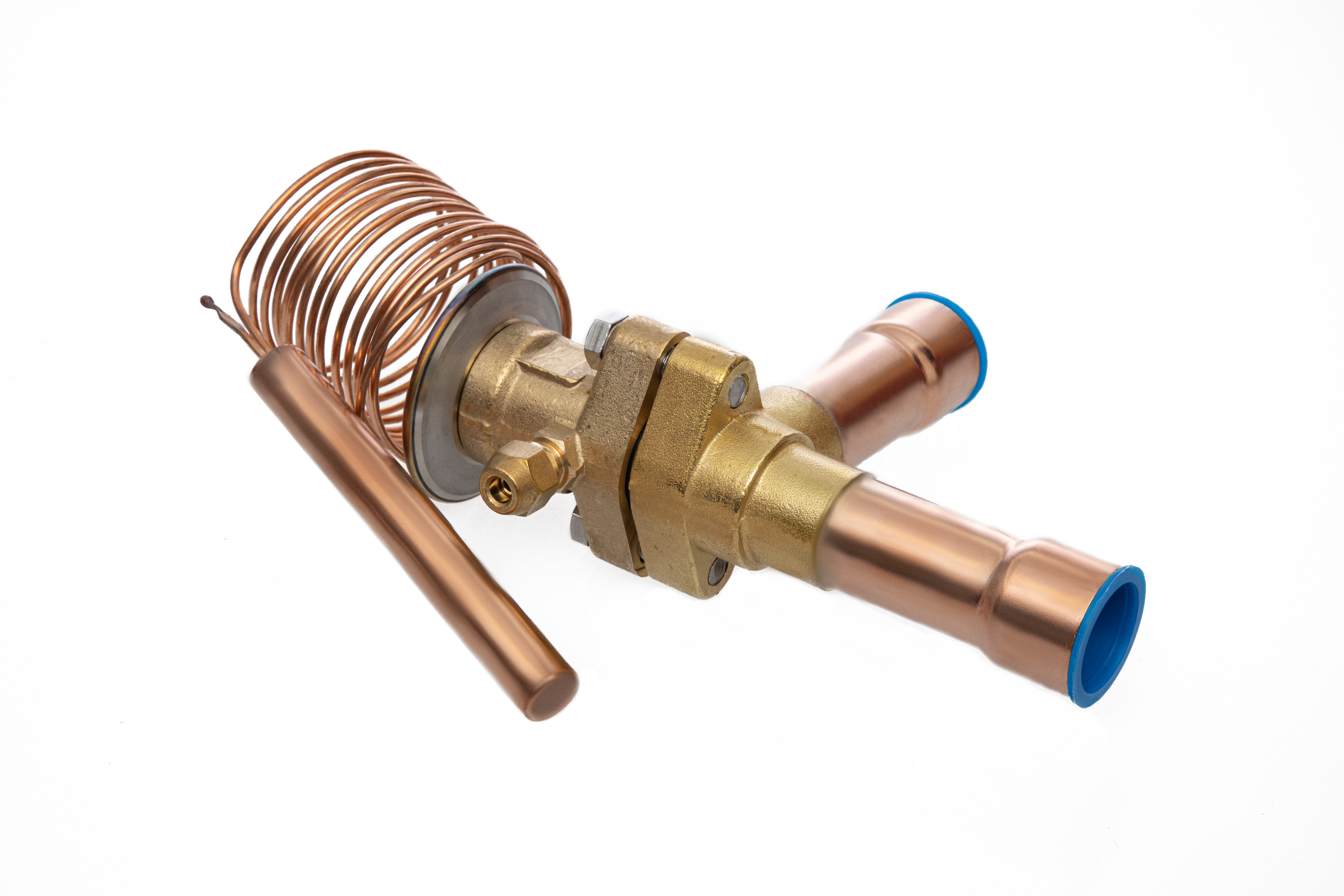 Ридан 069B4210R — Клапан терморегулирующий TE55-10, R407C, T кипения -40...10 ℃, угловой, присоединительные патрубки 1"1/8